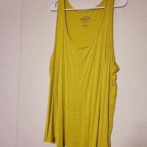 Torrid Size 3 Super Soft Tank Top- Pea Green Yellow